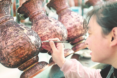 景泰蓝工艺闪耀饶阳 匠心产品远销海内外